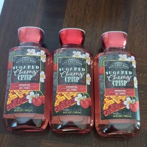 Bath & Body Works Sugared Cherry Crisp Shower Gel - Red